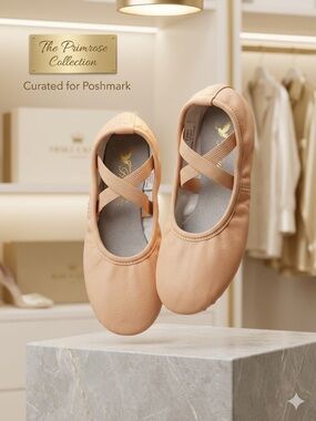 Pink Leather Ballet Slippers